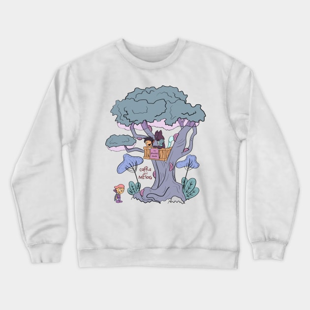 Catra and Melog Treehouse Crewneck Sweatshirt by Sepheria